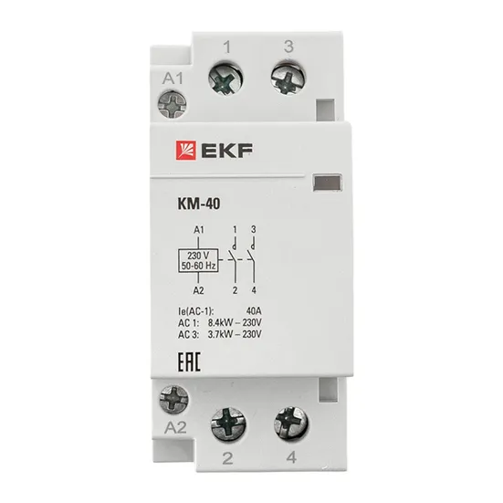 Контактор модульный КМ 40А 2NО (2 мод.) EKF PROxima