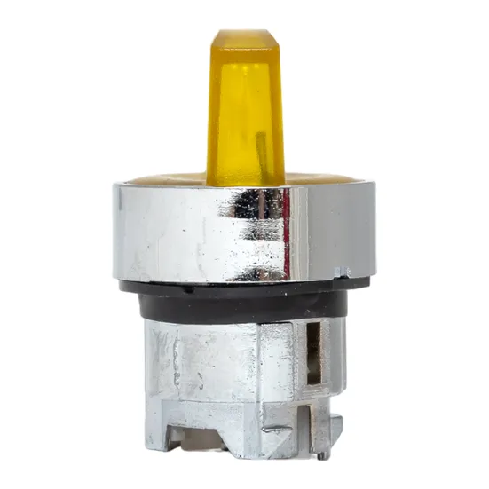 Исполнительный механизм переключателя ХB4 желтый на 2 положения возвратный без фиксации, с подсветкой с короткой ручкой EKF PROxima