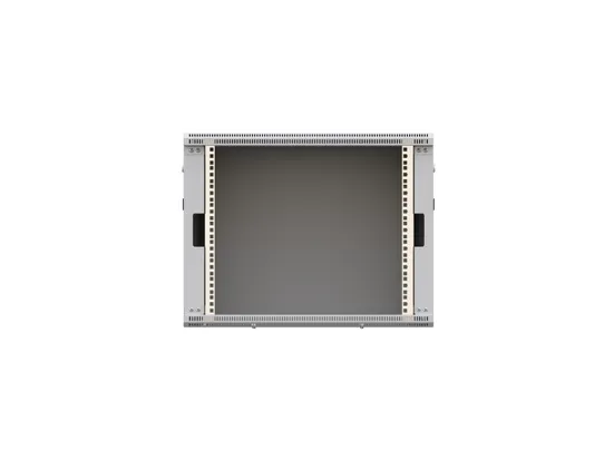 Шкаф настенный 19" TERACOM PRO 9U 600х450 мм дверь стеклянная с замком-ручкой серый