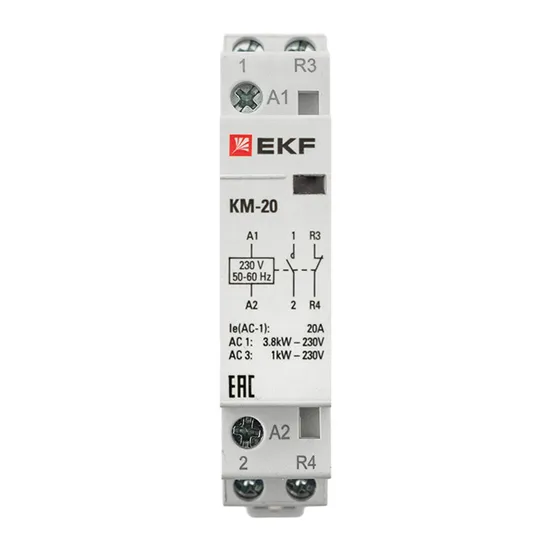 Контактор модульный КМ 20А NО+NC (1 мод.) EKF PROxima