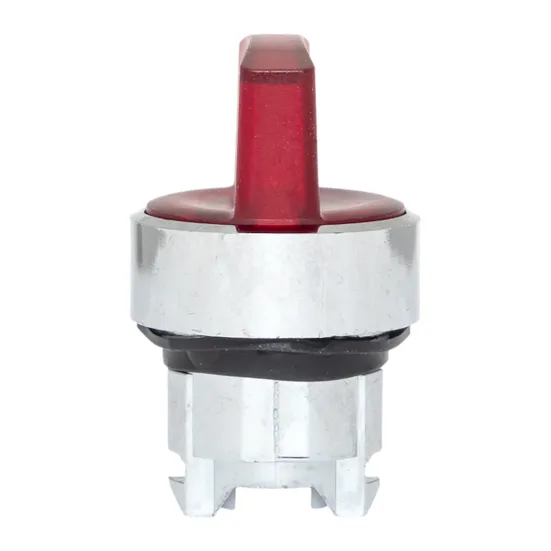 Исполнительный механизм переключателя ХB4 красный на 3 положения возвратный без фиксации, с подсветкой с короткой ручкой EKF PROxima