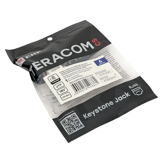 Модуль Keystone TERACOM CS Cat.6 неэкранированный 110 IDC 180 градусов самозажимной (Toolless) синий