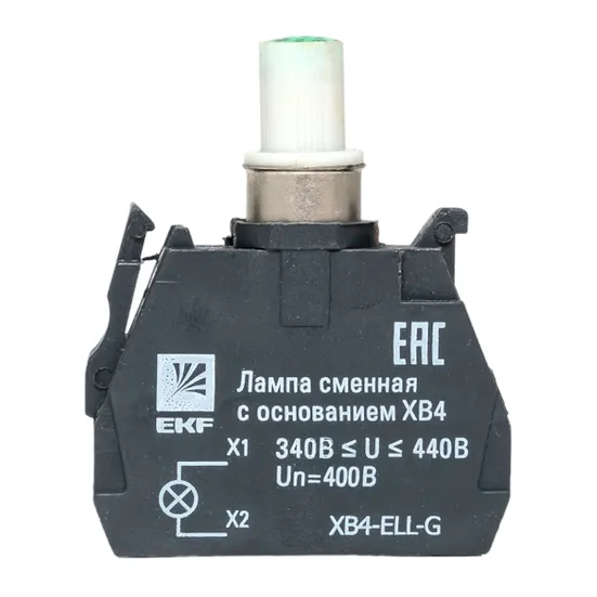 Лампа сменная c основанием XB4 зеленая 400В EKF PROxima