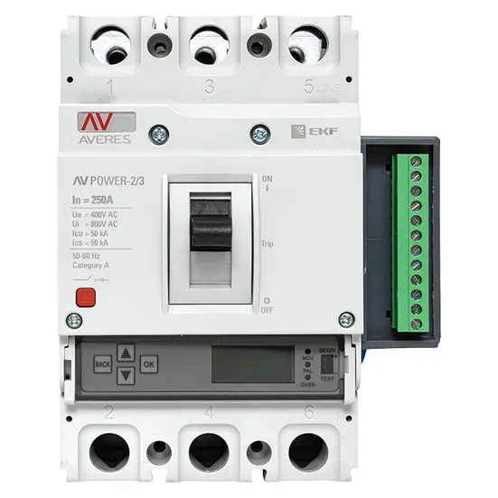 Автоматический выключатель AV POWER-2/3 250А 50kA ETU6.2 EKF AVERES