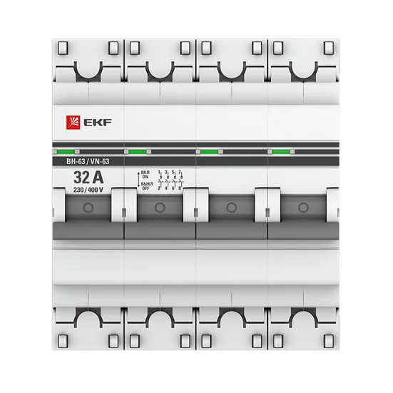 Выключатель нагрузки 4P 32А ВН-63 EKF PROxima