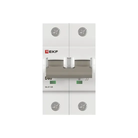 Автоматический выключатель ВА 47-125 2P 80А (D) 15кА EKF PROxima