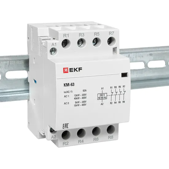Контактор модульный КМ 63А 4NC (3 мод.) EKF PROxima