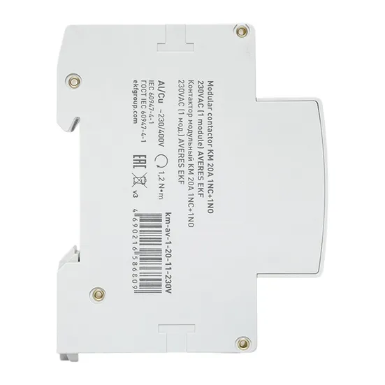 Контактор модульный КМ 20А 1NC+1NO 230VAC (1 мод.) AVERES EKF