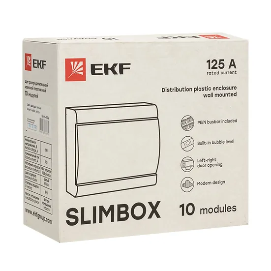 Щит распределительный ЩРН-П-10 "SlimBox" белая дверца IP41 EKF 