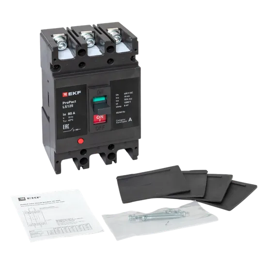 Автоматический выключатель LS125 18кА 3P 80А ProPact EKF