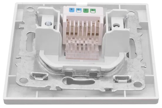 Минск Розетка RJ-45 1-местная СП белая EKF Basic