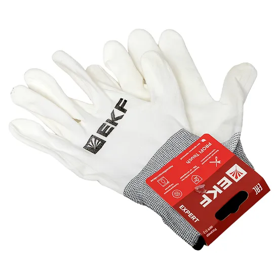 Перчатки рабочие PROFI Touch для чистовых работ (15 класс, 9 размер) EKF Expert
