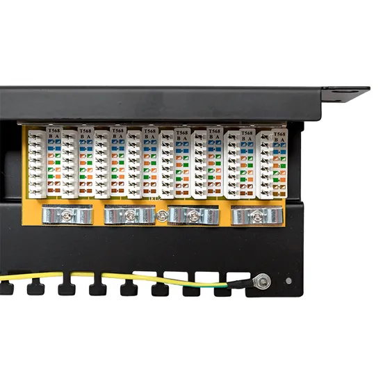 Патч-панель TERACOM PRO 19'' Cat.5E 1U полный экран STP 24 порта RJ-45 Dual IDC с органайзером