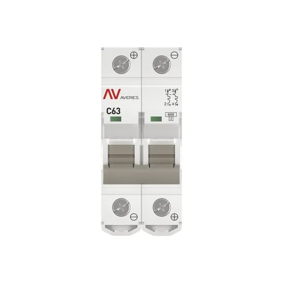 Выключатель автоматический AV-6 DC 2P 63A (C) 6kA EKF AVERES