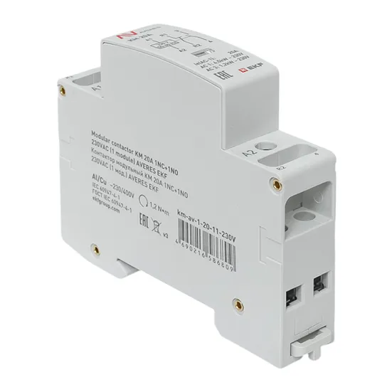 Контактор модульный КМ 20А 1NC+1NO 230VAC (1 мод.) AVERES EKF