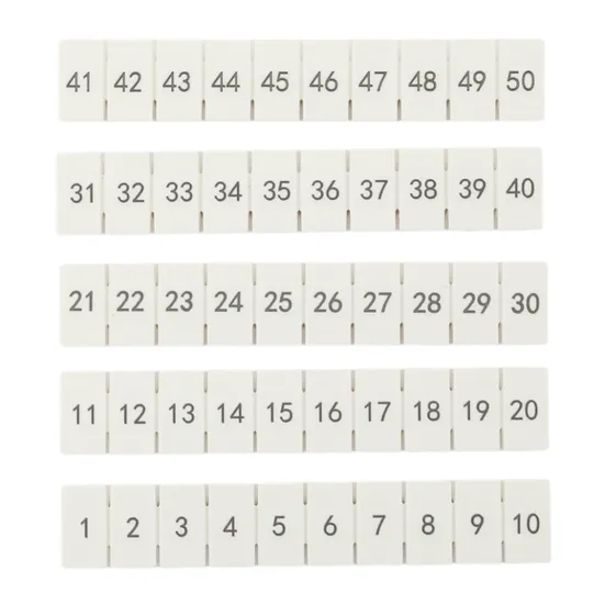 Маркировка для клемм 4 UT 1-50 (100 шт)