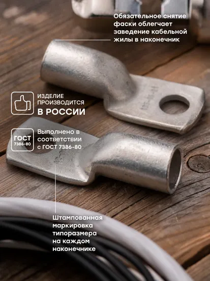 Наконечник медный луженый ТМЛ 185-16-21 EKF PROxima
