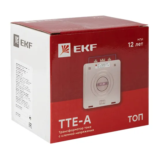 Трансформатор тока ТТЕ-A-500/5А с клеммой напряжения класс точности 0,5S EKF PROxima