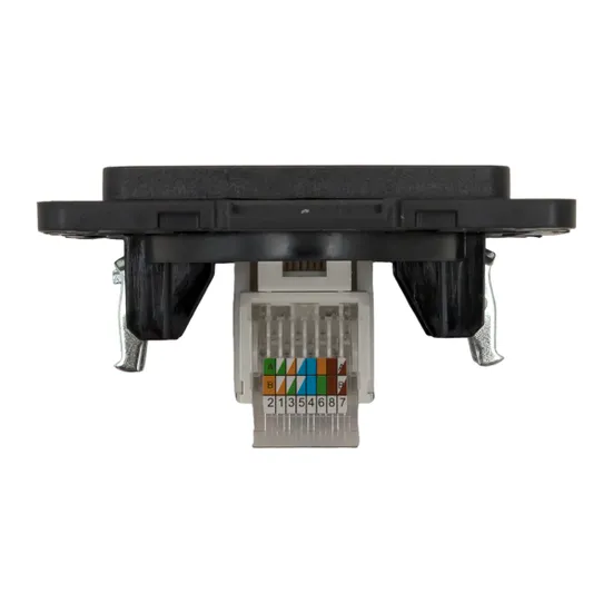 Стокгольм Механизм Розетки RJ-45 1-местной черный EKF PROxima