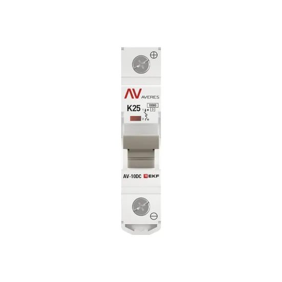 Выключатель автоматический AV-10 DC 1P 25A (K) 10kA EKF AVERES