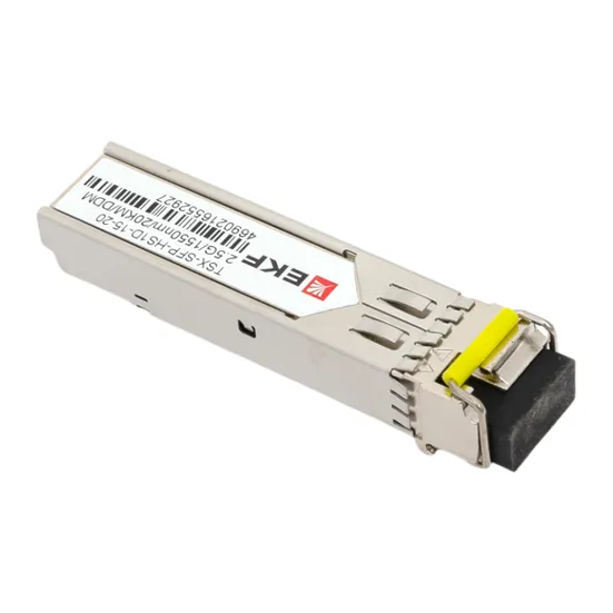 SFP модуль 2,5 Гбит одинарное одномодовое оптоволокно 1550нм дальность 20км TSX EKF