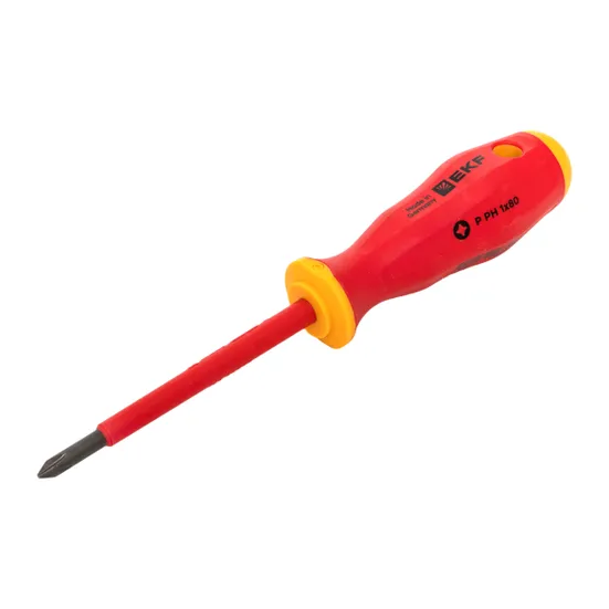 Отвертка Professional PH-FL1х80 мм VDE 1000В EKF