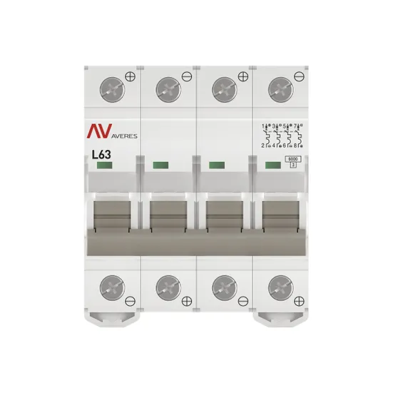 Выключатель автоматический AV-6 DC 4P 63A (L) 6kA EKF AVERES