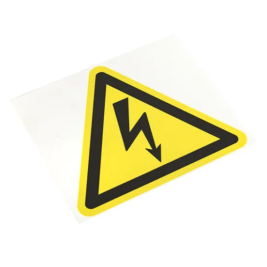 Знак пластик "Опасность поражения электрическим током" (Молния) (100х100) EKF