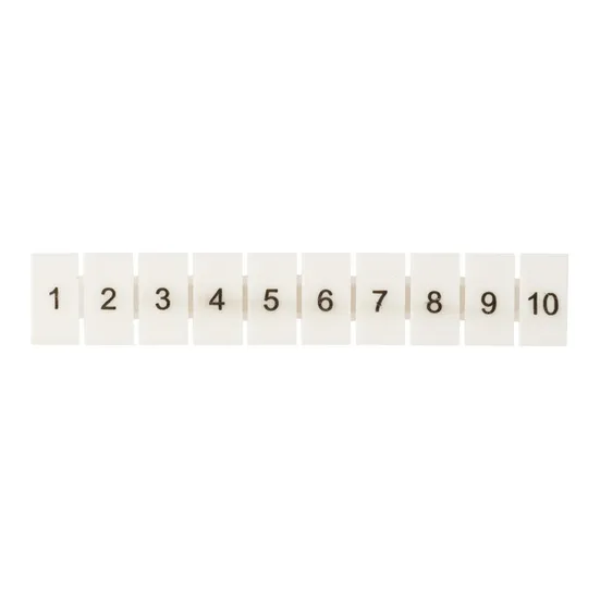 Маркеры для UT/ST/Push-in 2,5 с нумерацией 1-10 (100 шт.) EKF