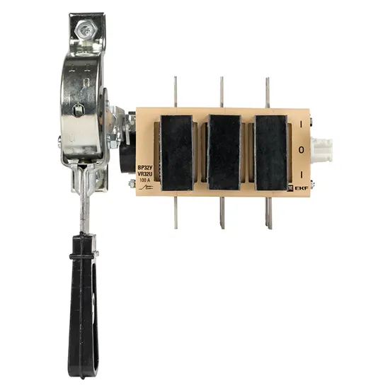 Выключатель-разъединитель ВР32У-31A71240-R 100А, 2 направ. с д/г камерами, с передней смещённой рукояткой EKF MAXima
