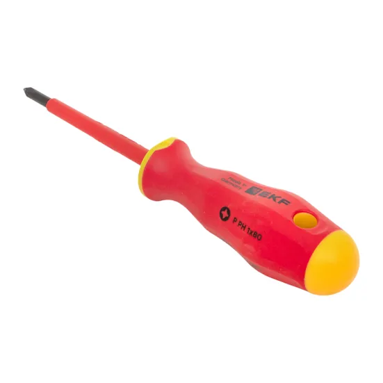 Отвертка Professional PH-FL1х80 мм VDE 1000В EKF