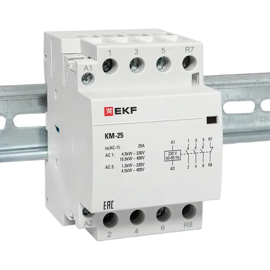 Контактор модульный КМ 25А 3NО+NC (3 мод.) EKF PROxima