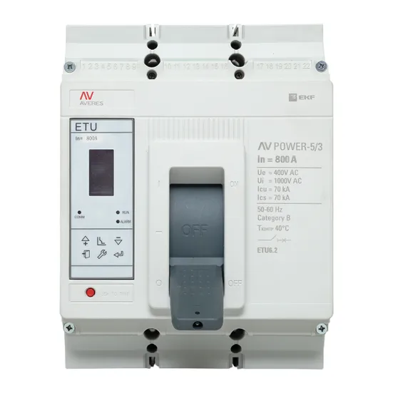 Автоматический выключатель AV POWER-5/3 800А 70kA ETU6.2 EKF AVERES