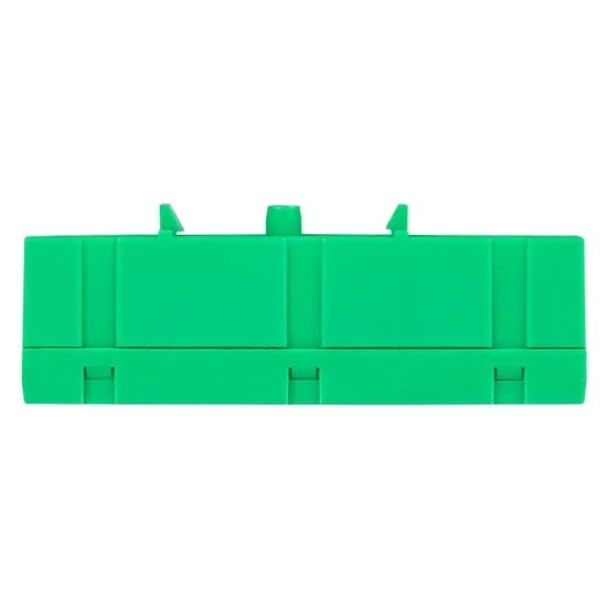 Шина "0" PE (6х9мм) 12 отверстий латунь зеленый изолированный корпус на DIN-рейку EKF PROxima