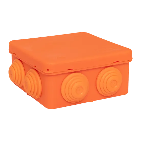 Коробка огнестойкая E45 85х85х40мм с клеммниками 6 полюсов 0,5-4мм2 IP55 HF EKF