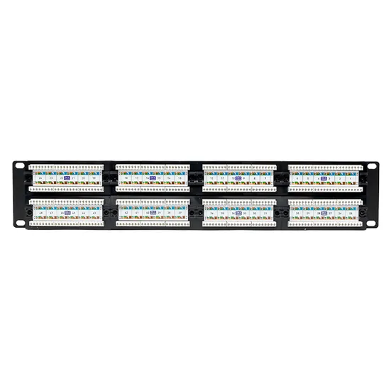 Патч-панель TERACOM PRO 19'' Cat.6 2U неэкранированная UTP 48 портов RJ-45 Dual IDC