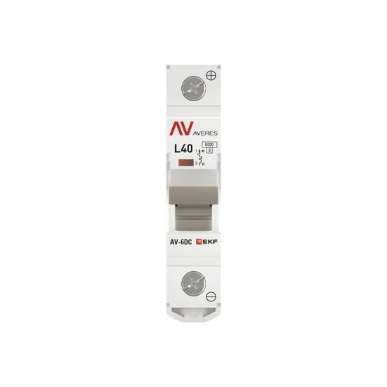 Выключатель автоматический AV-6 DC 1P 40A (L) 6kA EKF AVERES