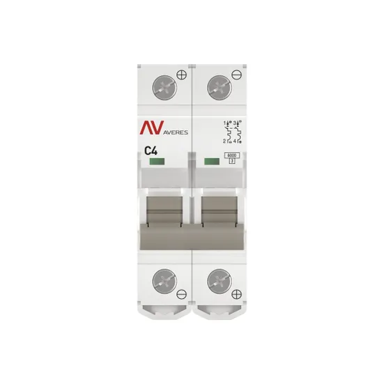 Выключатель автоматический AV-6 DC 2P 4A (C) 6kA EKF AVERES