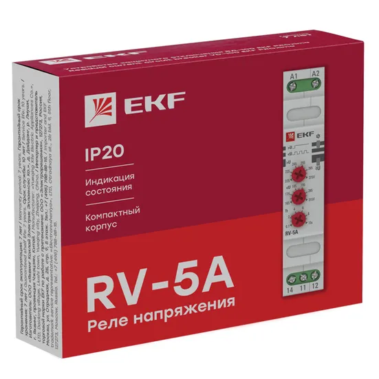 Реле напряжения (паралл. подкл.) RV-5A EKF PROxima