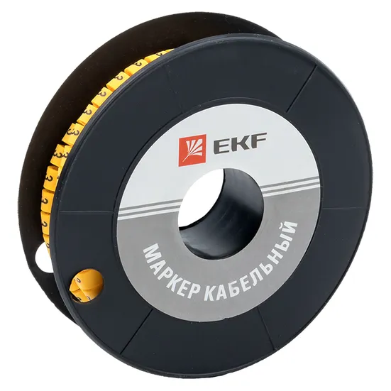 Маркер кабельный 6,0 мм2 "3" (350 шт.) (ЕС-3) EKF PROxima
