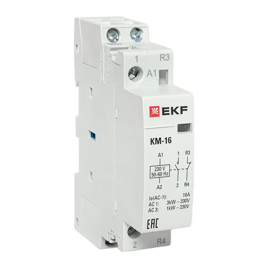 Контактор модульный КМ 16А NО+NC (1 мод.) EKF PROxima