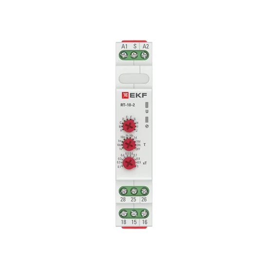 Реле времени (10 устанавл. функц.) RT-10 12-240В EKF PROxima