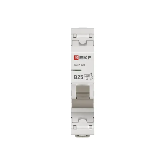 Автоматический выключатель ВА 47-63N 1P 25А (В) 4,5 кА PROXIMA EKF