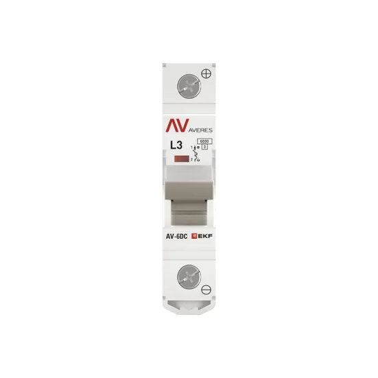 Выключатель автоматический AV-6 DC 1P 3A (L) 6kA EKF AVERES