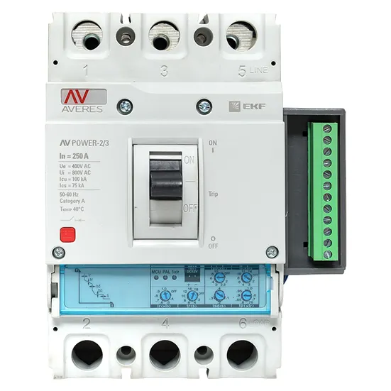 Автоматический выключатель AV POWER-2/3 250А 100kA ETU2.2 EKF AVERES