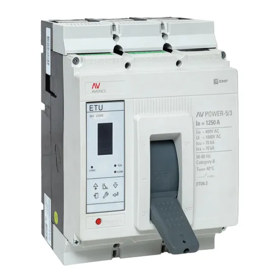 Автоматический выключатель AV POWER-5/3 1250А 70kA ETU6.2 EKF AVERES