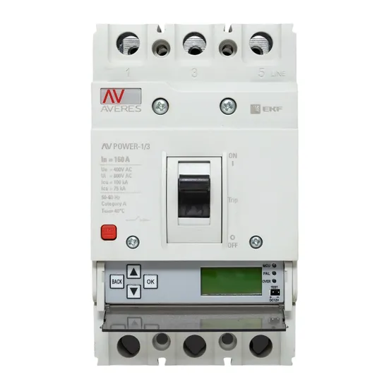 Автоматический выключатель AV POWER-1/3 160А 100kA ETU6.0 EKF AVERES