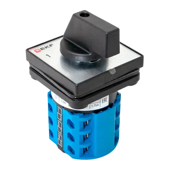 Переключатель кулачковый ПК-1-43 10А 3P «1-0-2» IP65 EKF