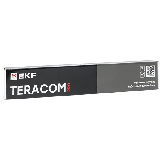 Кабельный органайзер TERACOM PRO 1U 5 колец чёрный