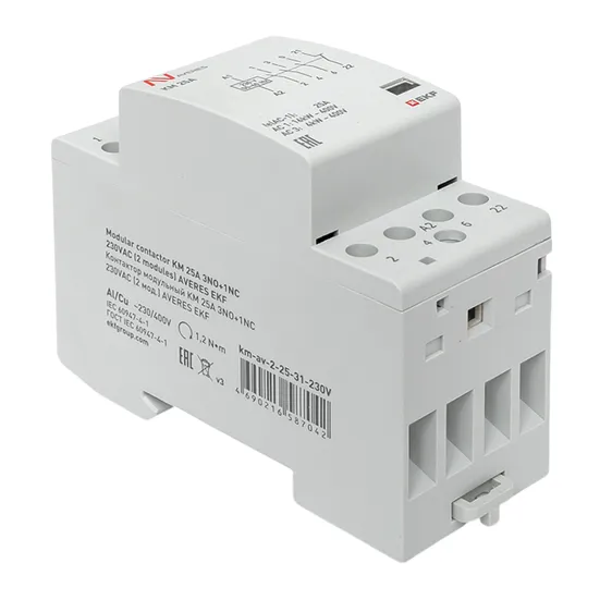 Контактор модульный КМ 25А 3NO+1NC 230VAC (2 мод.) AVERES EKF